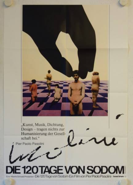 Salo original release german movie poster